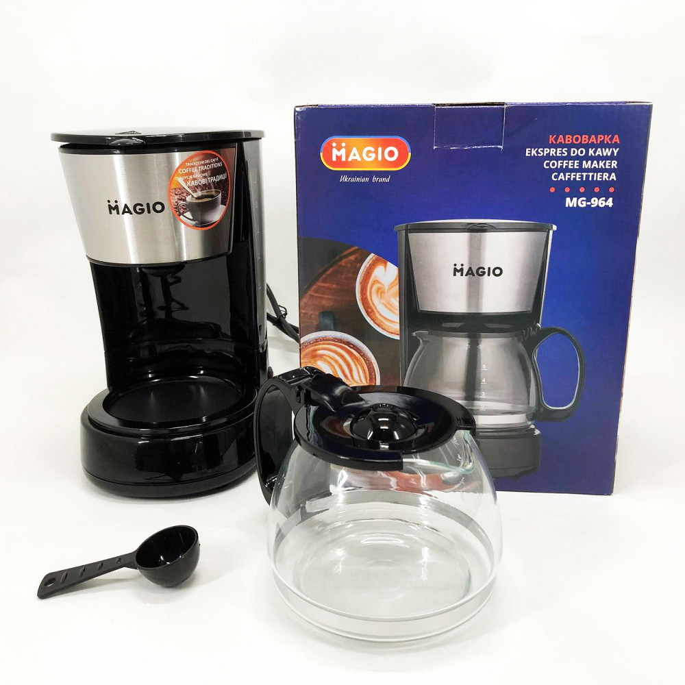 Кофеварка для дома и семьи MAGIO MG-964 650 Вт, Кофейный аппарат, Кофеварка бытовая для дома кухни EP-35 Львов - изображение 5
