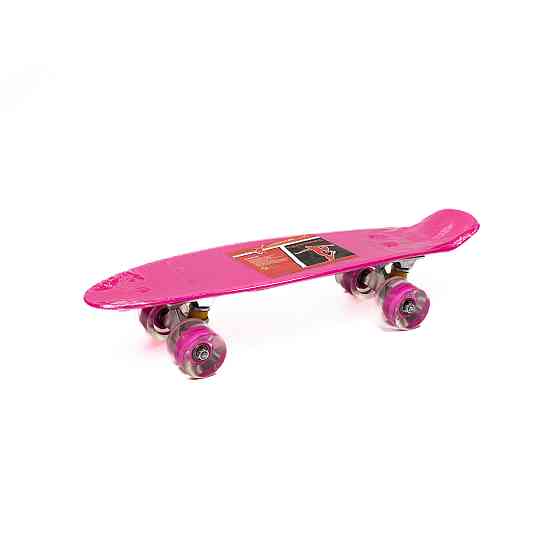 Скейт детский пенни борд 56х14 см, скейтборд Profi MS0848-5, колеса ПУ светящиеся, ABCE-7, алюминиевая Каменец-Подольский