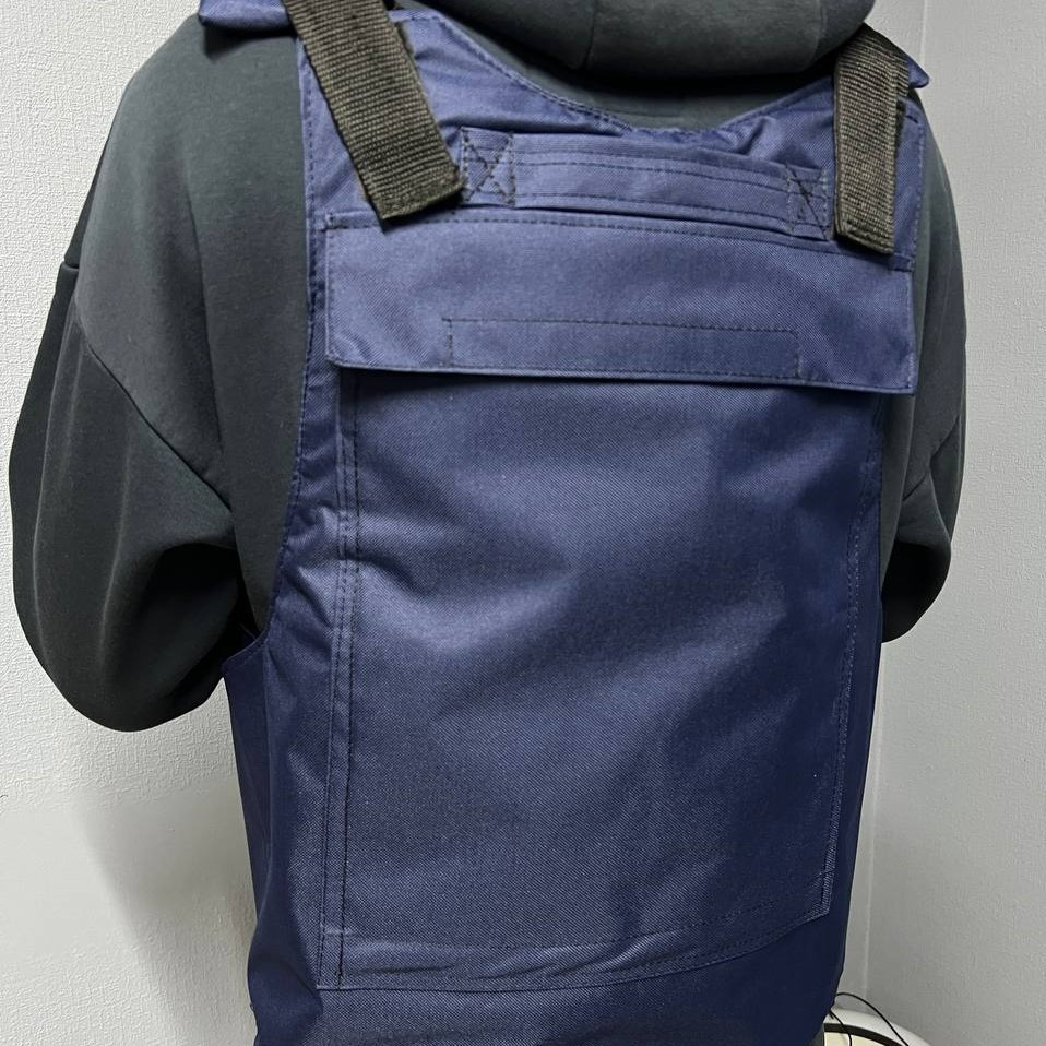 Військова текстильна плитоноска, чохол для плит з розвантаженням полегшений з регулюванням, синійMasterSem Київ - фото 1