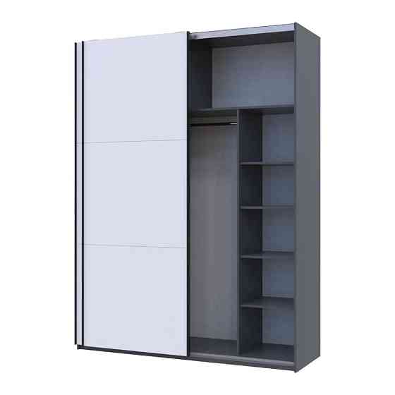 Шафа-купе Doros G-Caiser Графіт/Білий 2 ДСП / 3 частини 180х60х240 DRS-011729 (44900262) Дніпро
