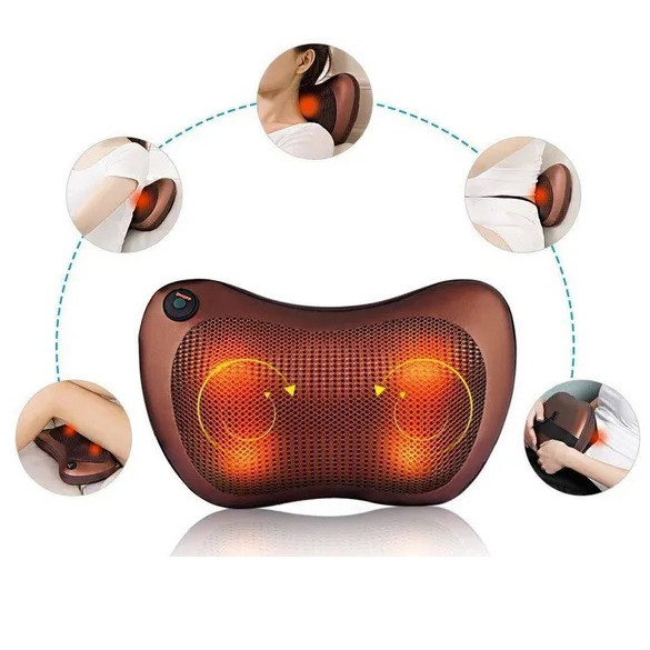 Подушка массажер для поясницы, Роликовая массажная подушка для дома Массажер водителя YV-59 Львов - изображение 3