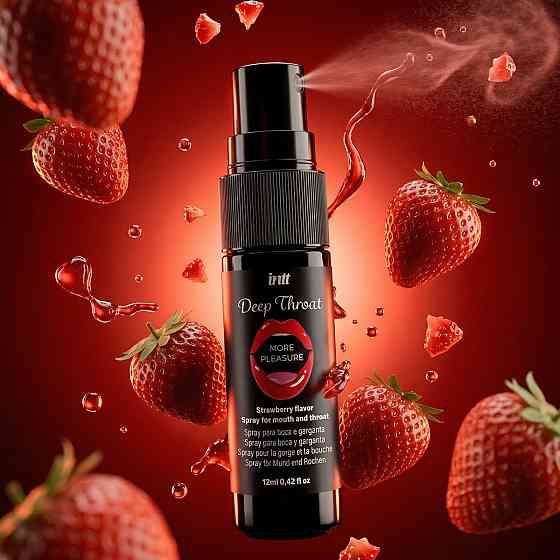 Спрей для глибокого горла - Intt Deep Throat Strawberry, 12 мл Sex Aura Київ