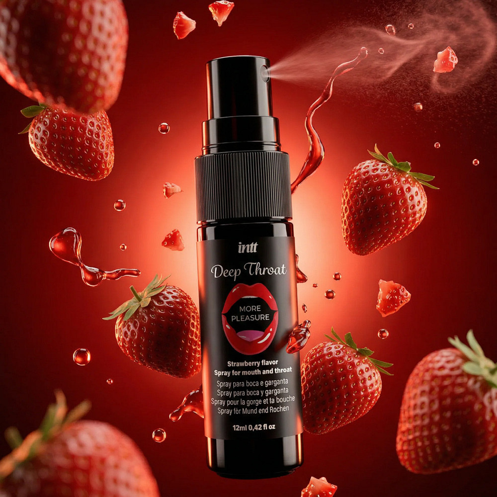 Спрей для глибокого горла - Intt Deep Throat Strawberry, 12 мл Sex Aura Київ - фото 4