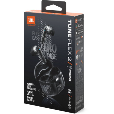 Наушники JBL Tune Flex 2 Ghost Black (JBLTFLEX2GBLK) Винница - изображение 5
