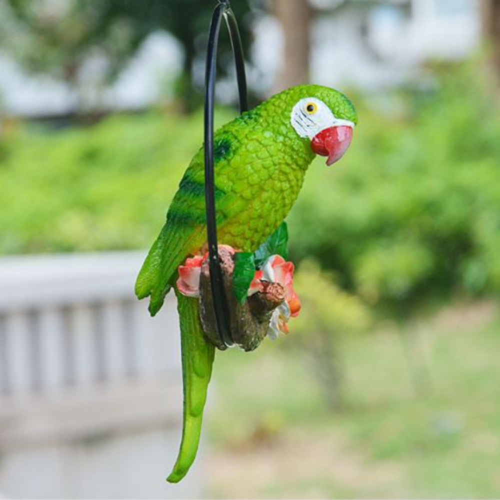 Садовая подвесная фигура попугай Ара из полистоуна 23.5 х 15 х 13 см Одесса - изображение 10
