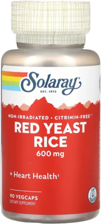 Червоний дріжджовий рис Solaray Red Yeast Rice 600mg 90 вег капс Київ