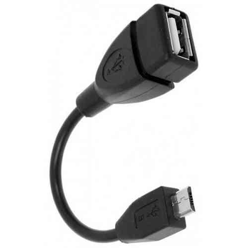 Кабель USB OTG, перехідник з MicroUSB на USB, 14см Вінниця