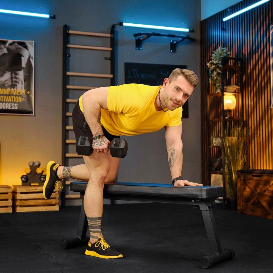 Гантеля шестигранна прогумована TX-075RD Trex Sport 7,5кг Киев - изображение 9