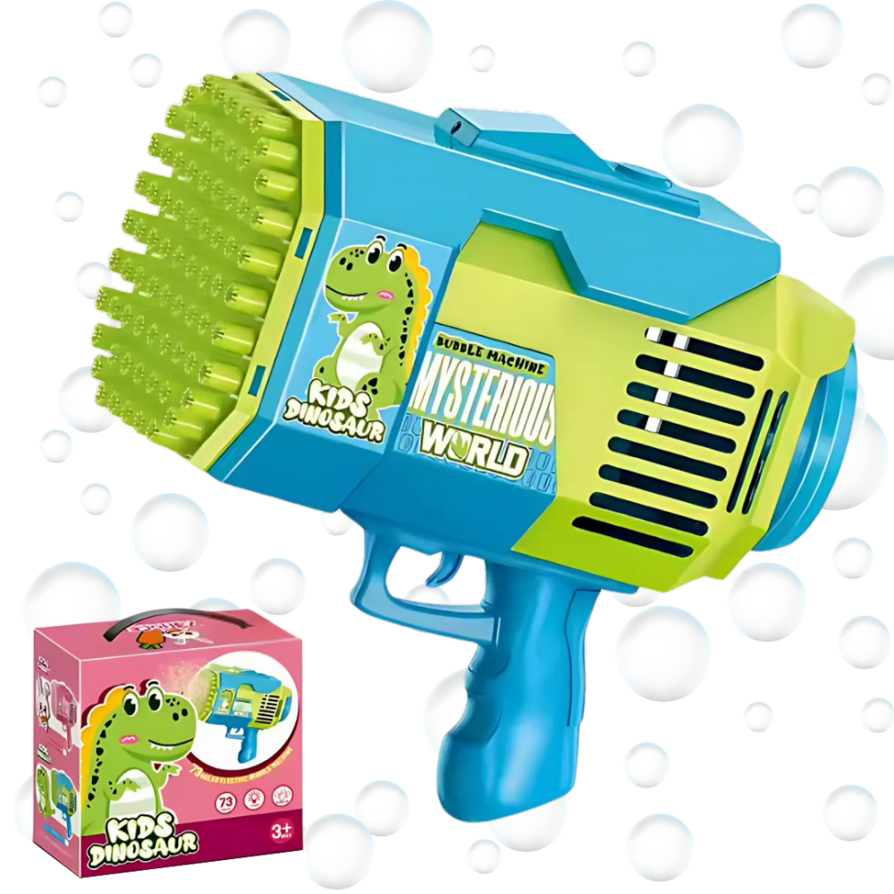 Пистолет для мыльных пузырей, генератор мыльных пузырей на аккумуляторе, мыльные пузыри для детей, синий Каменец-Подольский - изображение 6