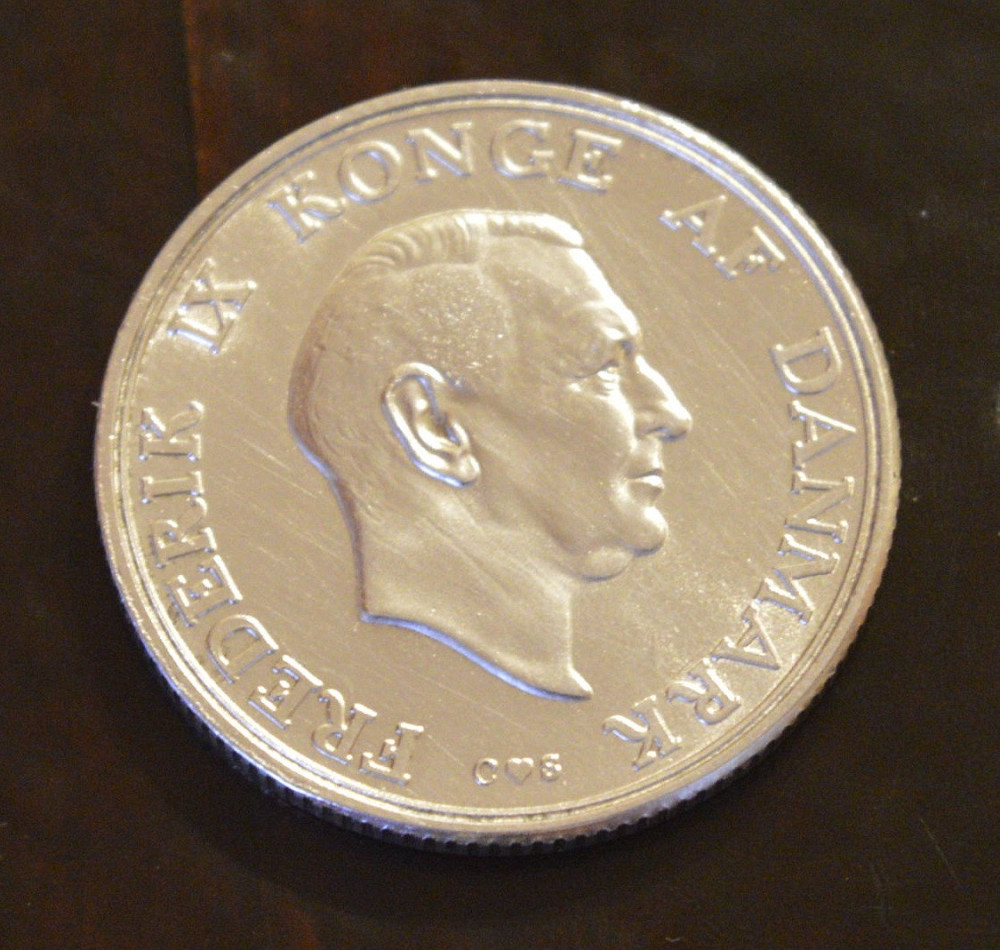 Дания 2 кроны 1958 г (Серебро) 3 Полтава - изображение 1