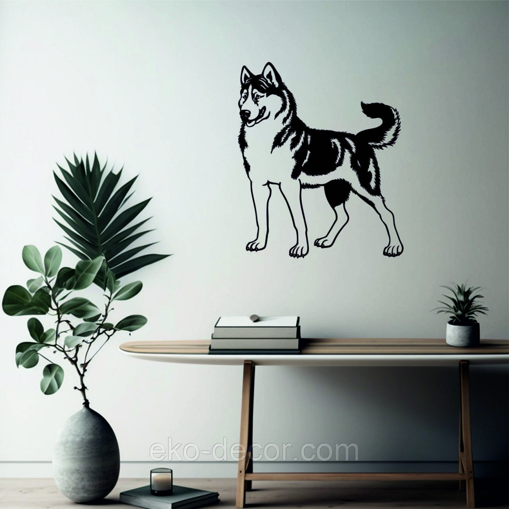 Декоративне настінне Панно «Хаска», Декор на стіну 70*59 см, Чорний Київ - фото 7