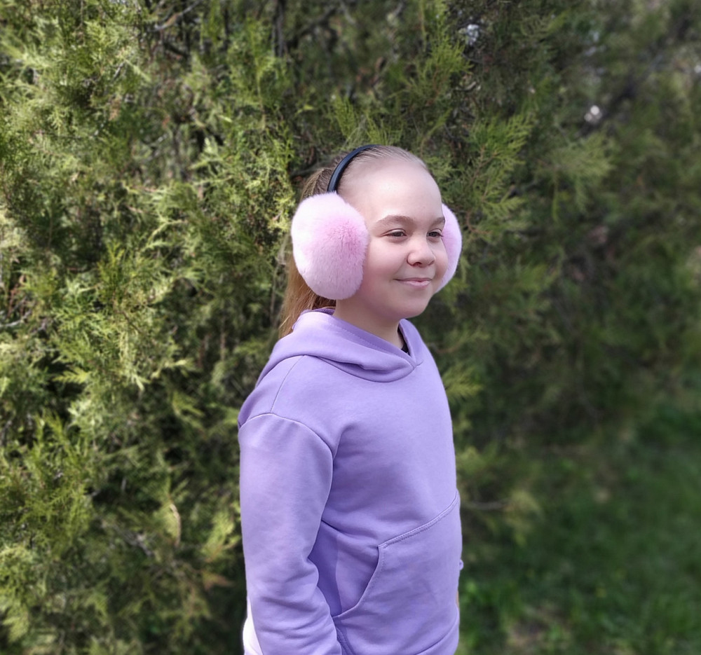 Наушники меховые женские из Rex Розовый Харьков - изображение 3