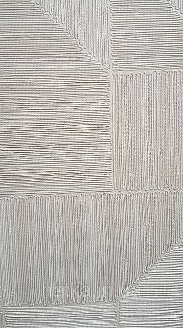 Обои виниловые на флизелине AdaWall Omega1.06х10 геометрия 3д фигуры полосы светло серо бежевые 23209-1 Киев - изображение 2