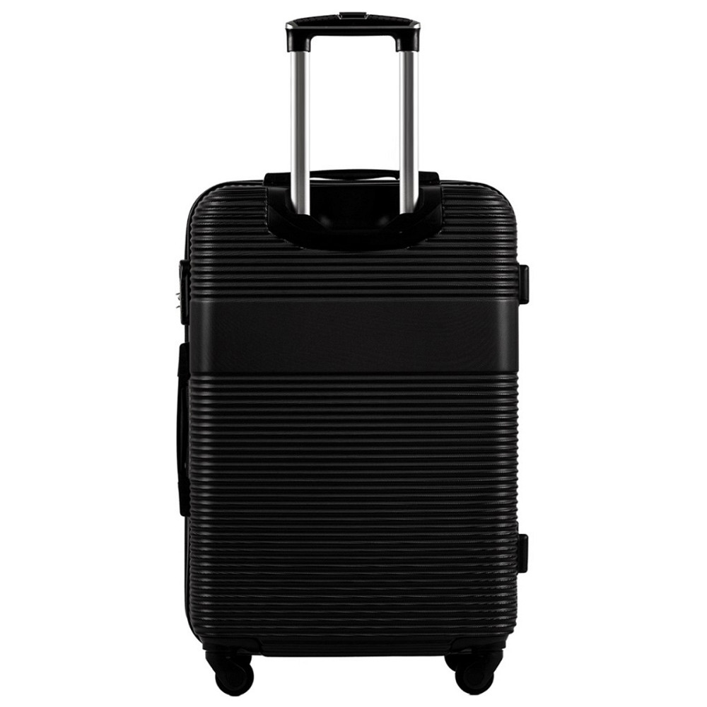 Валіза пластикова WINGS 5398 велика 75 см чорна Київ - фото 4