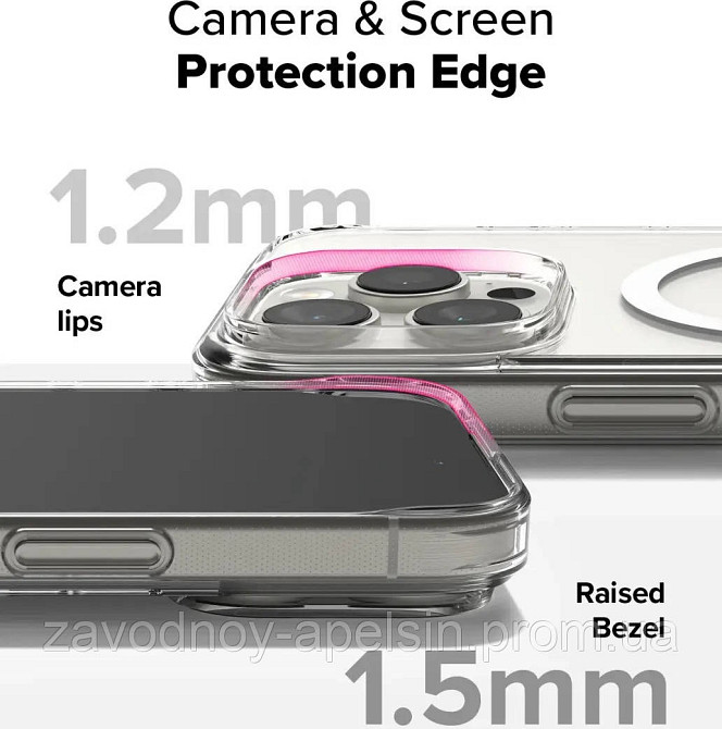 Iphone 16 Plus Прозрачный чехол Магнит (TPU+PC) Одесса - изображение 2