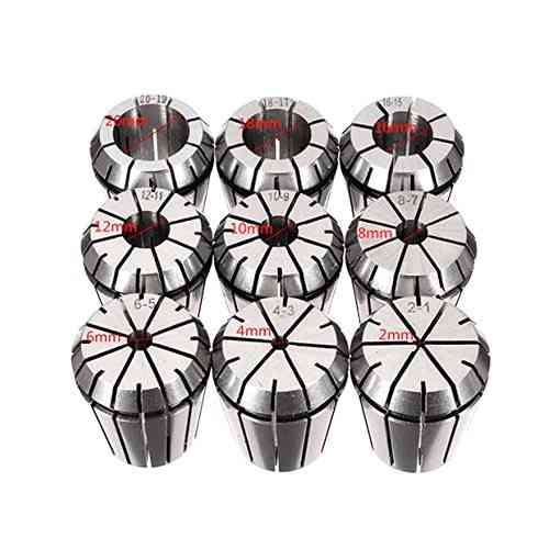 Цанги зажимные ER32, набор 9шт, диапазон 2-20мм, для фрезера и ЧПУ станка Киев