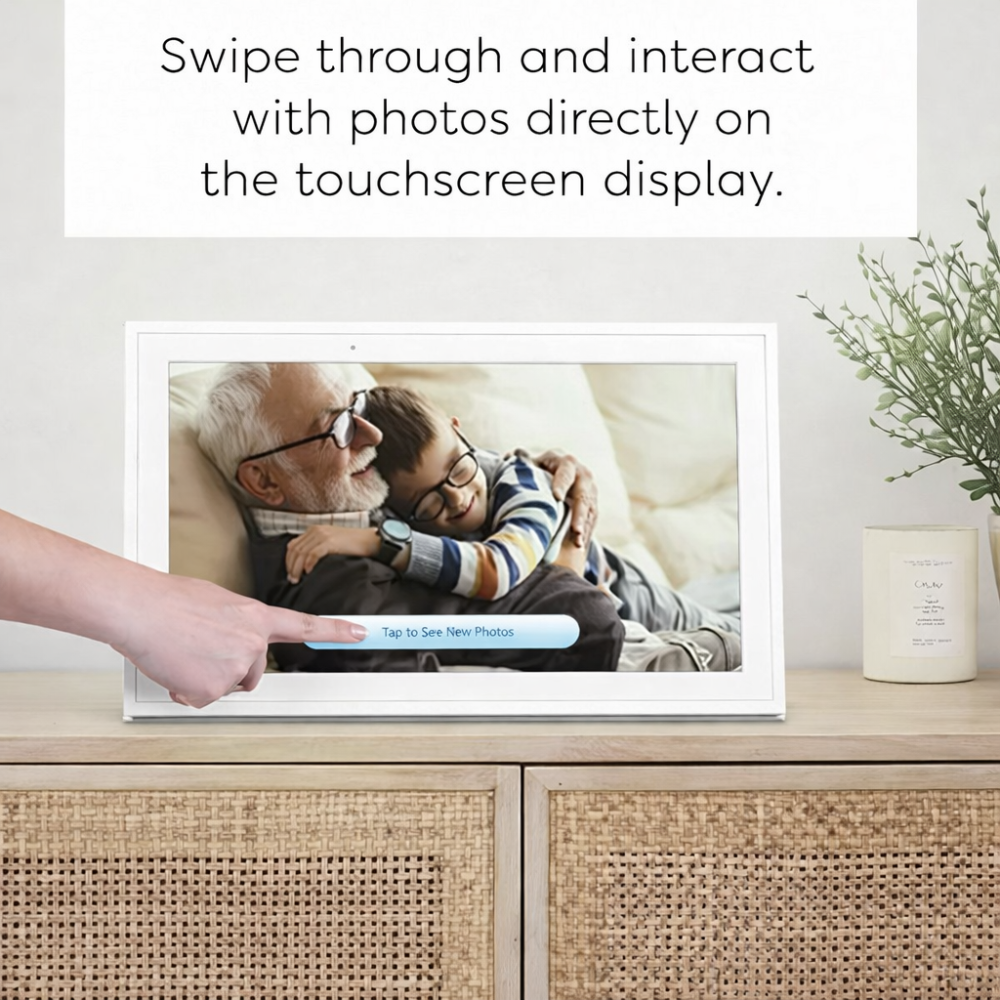 Цифрова фоторамка Skylight: 15-дюймовий Wi-Fi з можливістю завантаження з телефону, сенсорний екран цифрової фоторамки Київ - фото 6