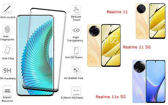 Захисне скло HyperGlass Pro для Realme 11, Realme 11 5G, Realme 11x 5G – максимальна чутливість та захист Київ