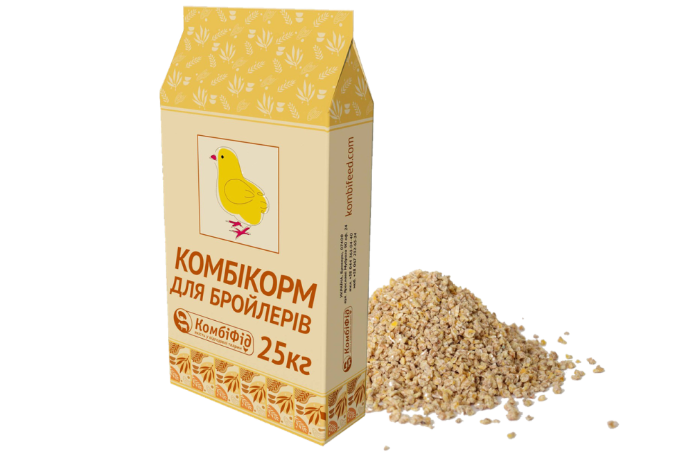 Готовий комбікорм Комбі лаєр 100% для бройлерів від 30 днів і більше 25 кг, КомбіФід Вінниця - фото 1