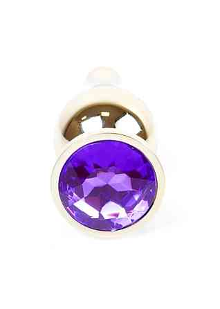 Анальная пробка - Jewellery Gold Long Plug Purple Sex Aura Киев