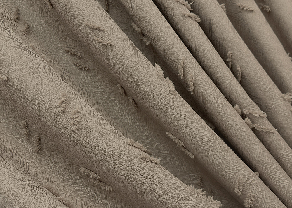 Комплект штор VR-Textil Лен Букле № 1886ш Капучино 200х270 см 2 шт (32-243) Киев - изображение 6