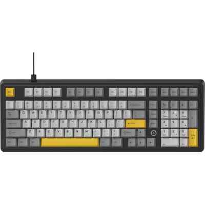 Клавиатура Ajazz AK980 MAX Magnetic Switch USB UA Black/Grey/Yellow (AK980-MAX-M-BGY) Винница