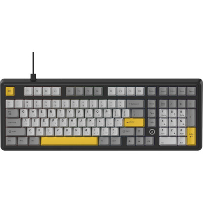 Клавиатура Ajazz AK980 MAX Magnetic Switch USB UA Black/Grey/Yellow (AK980-MAX-M-BGY) Винница - изображение 1