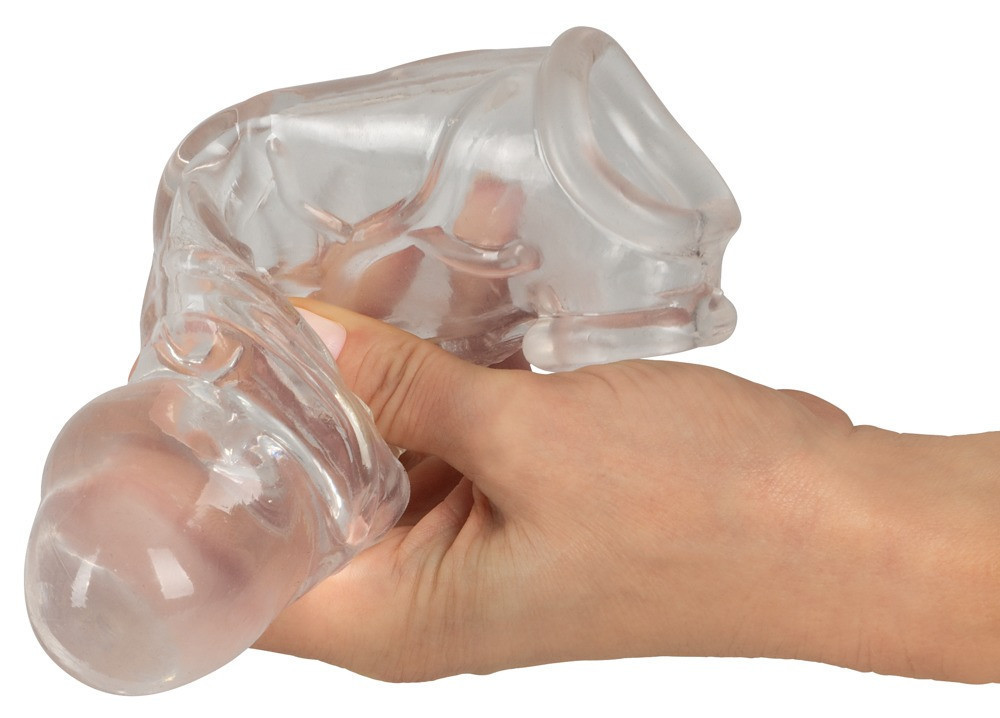 Насадка на пеніс Crystal Clear Penis Sleeve wit Sex Aura Київ - фото 6