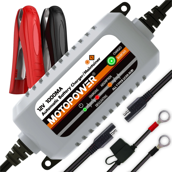 Автоматичний зарядний пристрій для акумуляторів MOTOPOWER MP00205B 12V 1A (товар з вітрини) Луцьк