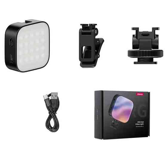 Накамерне світло для телефону прищіпка магніт 2500-9000К 60LED CRI 95 Ulanzi U60 RGB Київ