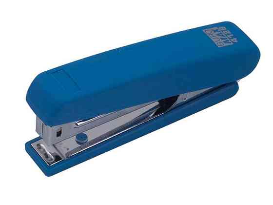 Степлер пластик RUBBER TOUCH до 20арк(скоби №24; 26)синий BM.4128-02 ТМ BUROMAX Solmir Киев