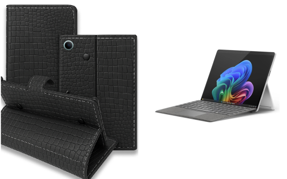 Книжка-трансформер для планшета Microsoft Surface 11 Pro Copilot+, колір Black Krokodil Black Київ