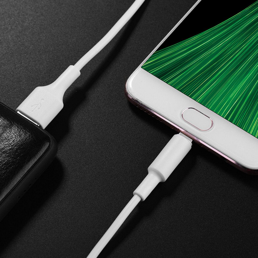 Кабель HOCO X25 USB - Micro 2A, 1m, PVC, PVC конектори, колір білий 6957531080138 Одеса - фото 6