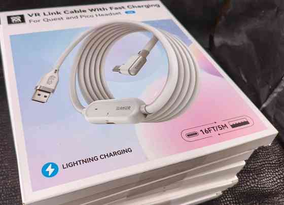 AMVR Link Cable USB3.2 gen1 New! Кабель с зарядным портом Meta Quest 3. Харьков