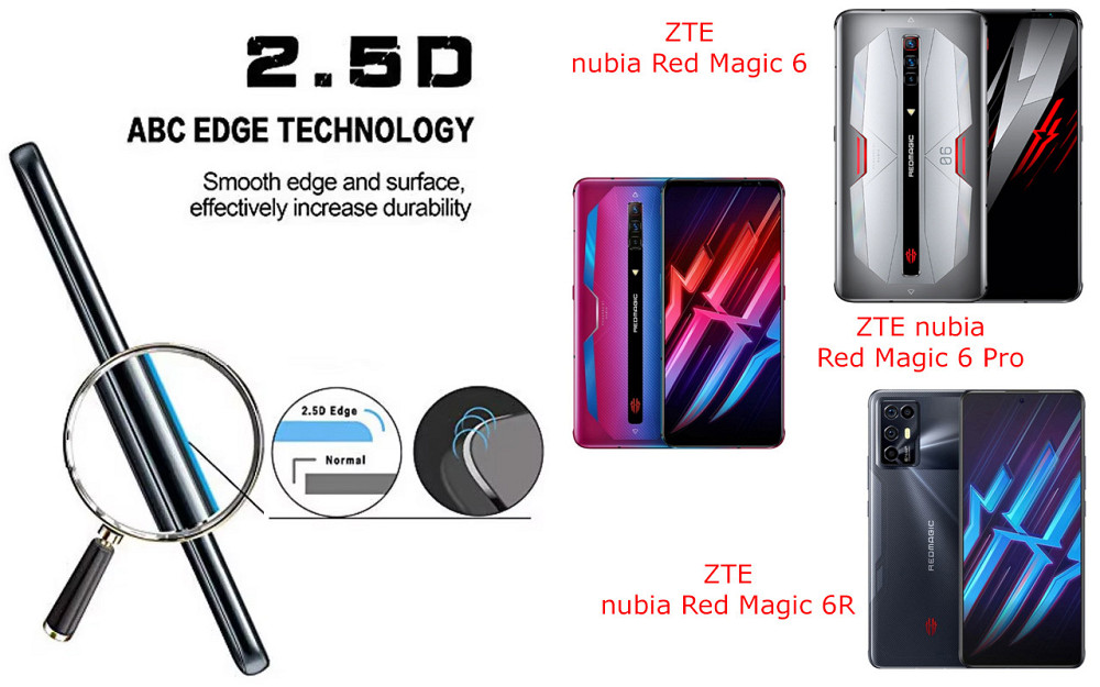 Захисне скло ArmorGlass для ZTE nubia Red Magic 6, Magic 6 Pro, 6R – стійке до подряпин та ударів Київ - фото 2