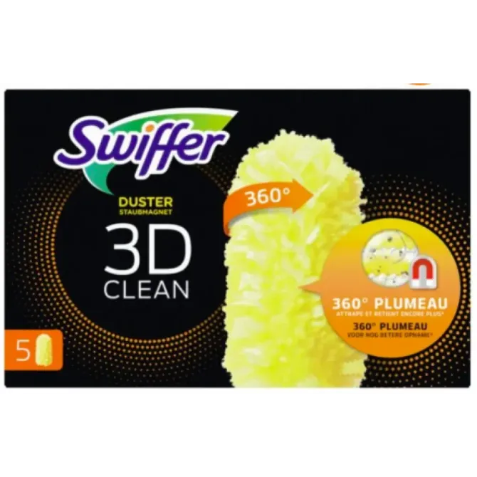 Запасные щетки на пипидастр Swiffer 360 Heavy Duty Dusters Microfiber Heavy Duty Duster Refill 5 шт Львов - изображение 1