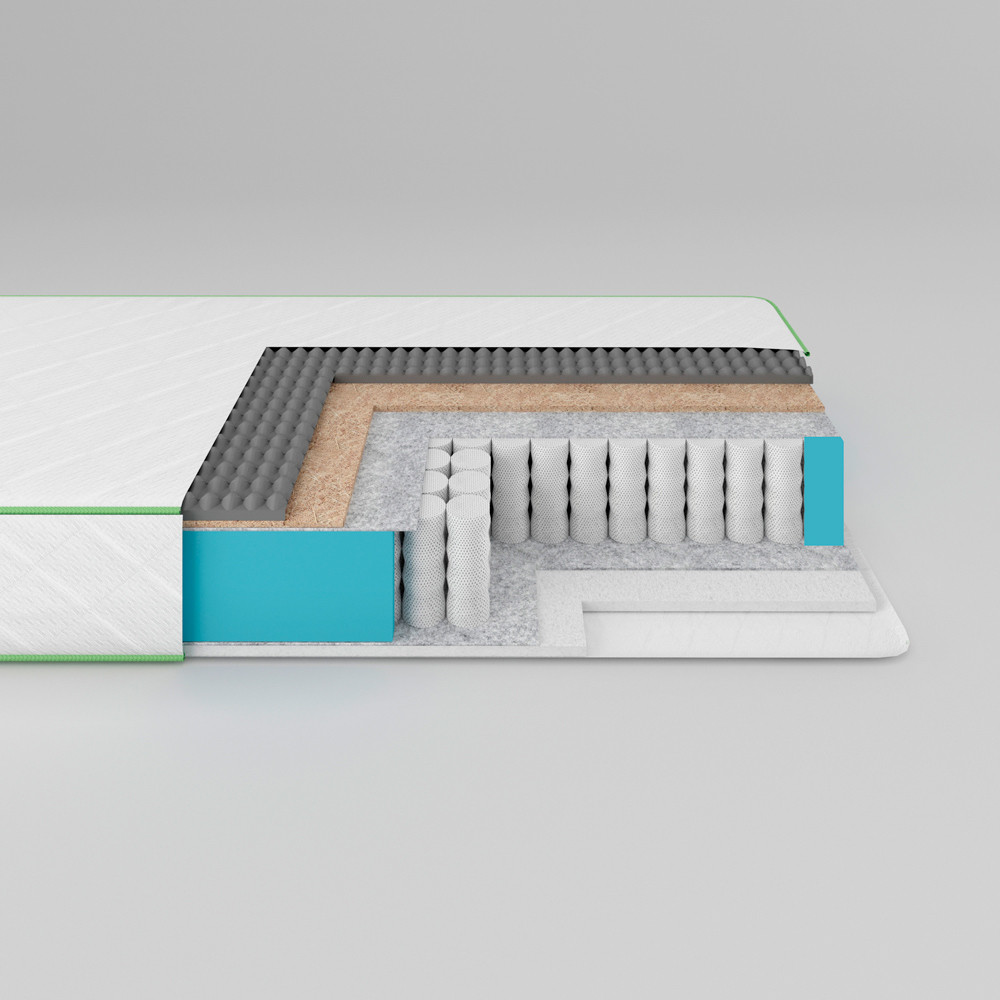 Матрас ортопедический ТМ Ismart Koala Dream 90х190 см пружинный (ISM-051011) Львов - изображение 1