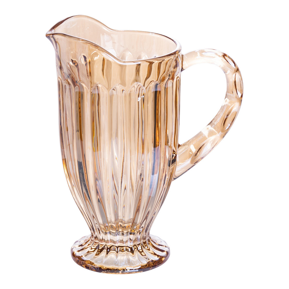 Yiwu Набір глечик 1 л зі склянками 6 (шт) по 300 мл для напоїв, лимонадів, соку, води, мохіто П Коломия - фото 5