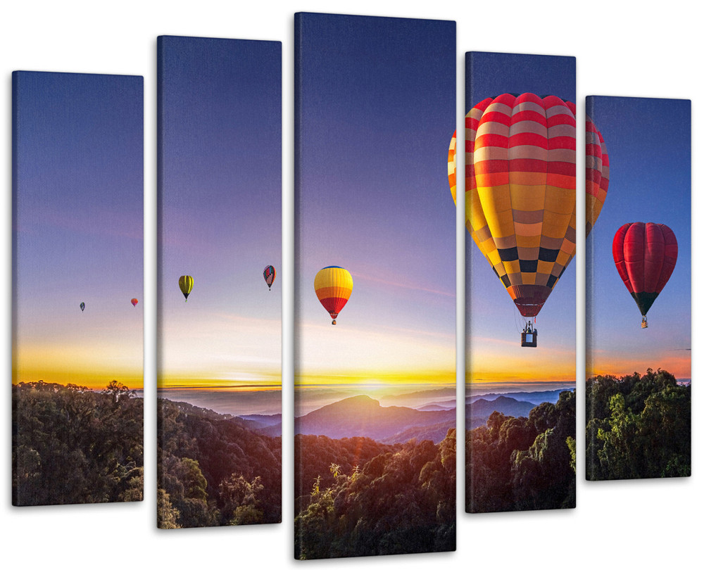 Модульная картина в гостиную / спальню Воздушные шары Art-395_5 ( 80х118см ) 105x150 см Киев - изображение 1