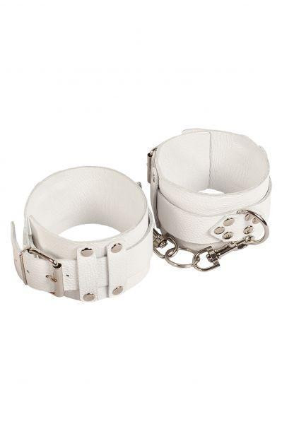 Оковы Leather Dominant Leg Cuffs, White Sex Aura Київ - фото 1
