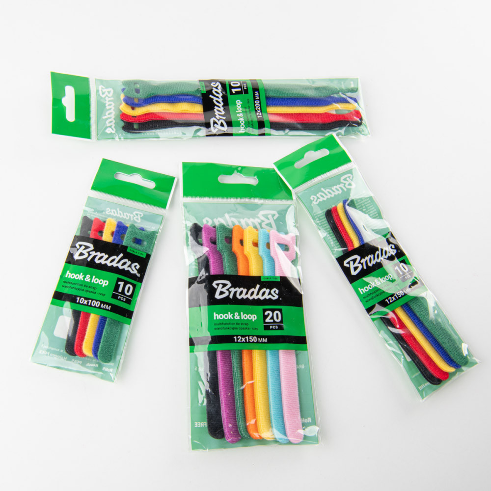 Багатофункціональна стрічка - липучка, TC 12x150мм, різнокольорова, 10 шт., HLTC12150/10MIX5 Київ - фото 3