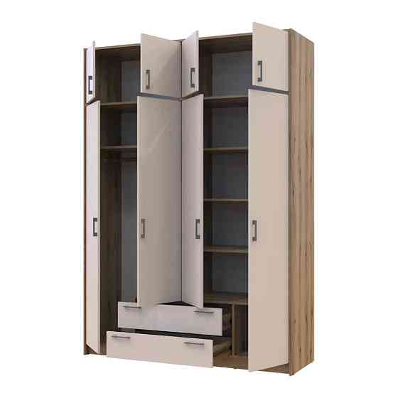 Шкаф для одежды Doros Ронди с антресолью Дуб Артизан/Кашемир 4ДСП 160х52х236 DRS-011668 (80737829) Львов