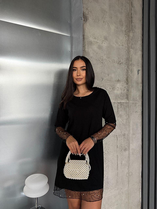 Женское вечернее романтичное платье с пайетками и жемчужинами 50/52 Одесса - изображение 5