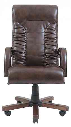 Офисное Кресло Руководителя Richman Onyx Madras Kashtan Wood Принт М2 AnyFix Коричневый Киев