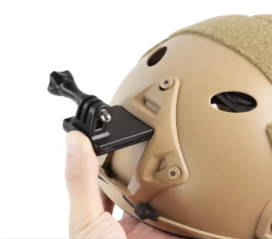 Тримач для екшн-камери GoPro на шолом типу FAST із майданчиком NVG (Пластик) Київ