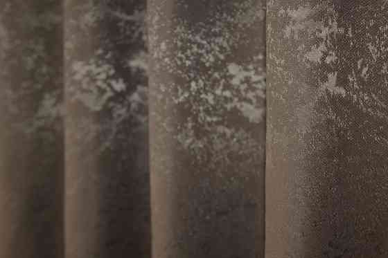 Комплект коротких штор VR-Textil Льон мармур Pavliani № 1372ш 130х170 см 2 шт Какао (35-0062) Київ