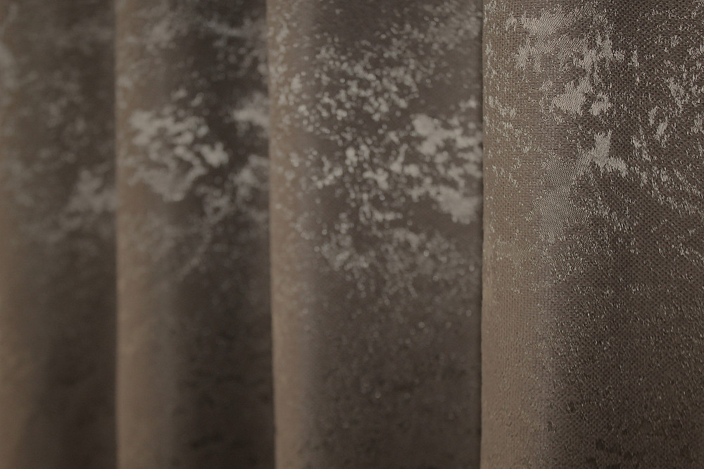 Комплект коротких штор VR-Textil Лен мрамор Pavliani № 1372ш 130х170 см 2 шт Какао (35-0062) Киев - изображение 6