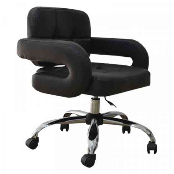 Крісло майстра на колесах Джессі (Чорний) Київ