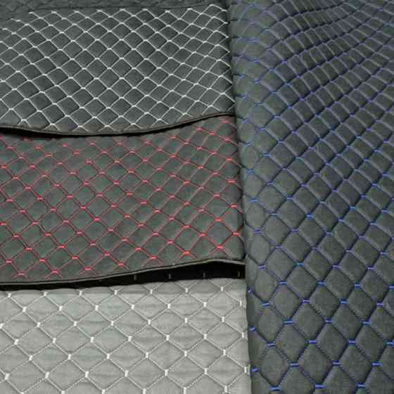 Накидки сидіння антара чорні (передні) ромб, синя нитка Мукачево