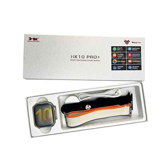 Смарт-годинник HK 10 Pro Plus 46мм, Золотисто-черный Киев